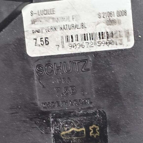 Schutz Lucille Lug Sole Leopard Print Faux Shearling Lined Ankle BootSize 7.5 B - Picture 10 of 12